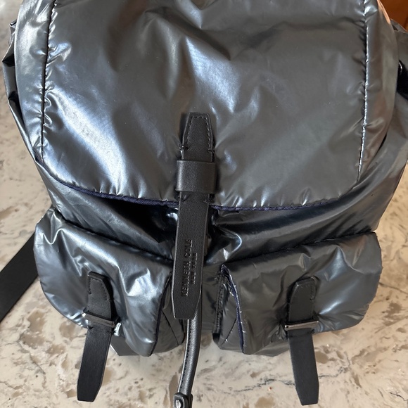 Women’s Kenneth Cole NY Gunmetal Vesey Water Resistant Nylon Backpack - Picture 2 of 7